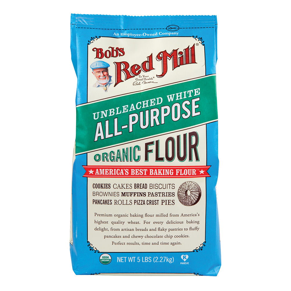 Bob'S Red Mill Organic All-Purpose Flour 5 Lb Bag