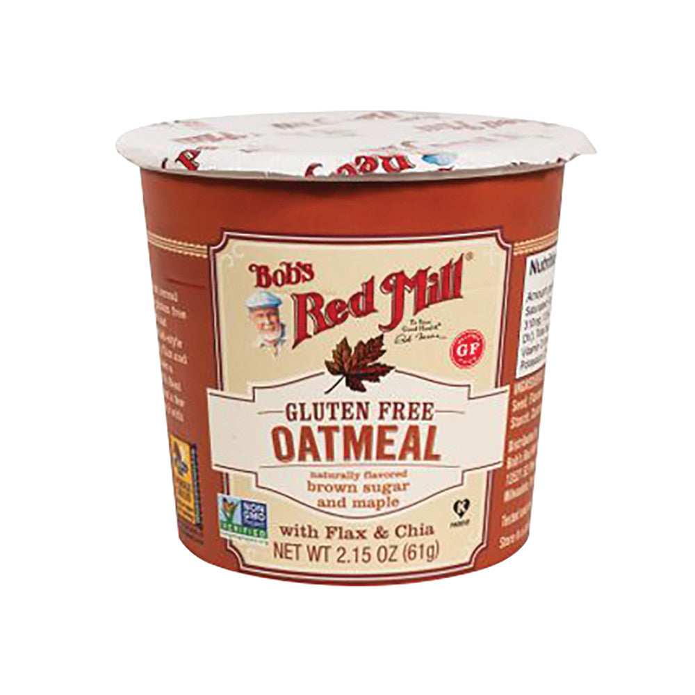 Wholesale Bob'S Red Mill Maple & Brown Sugar Gluten Free Oatmeal 2.15 Oz Cup- Bulk