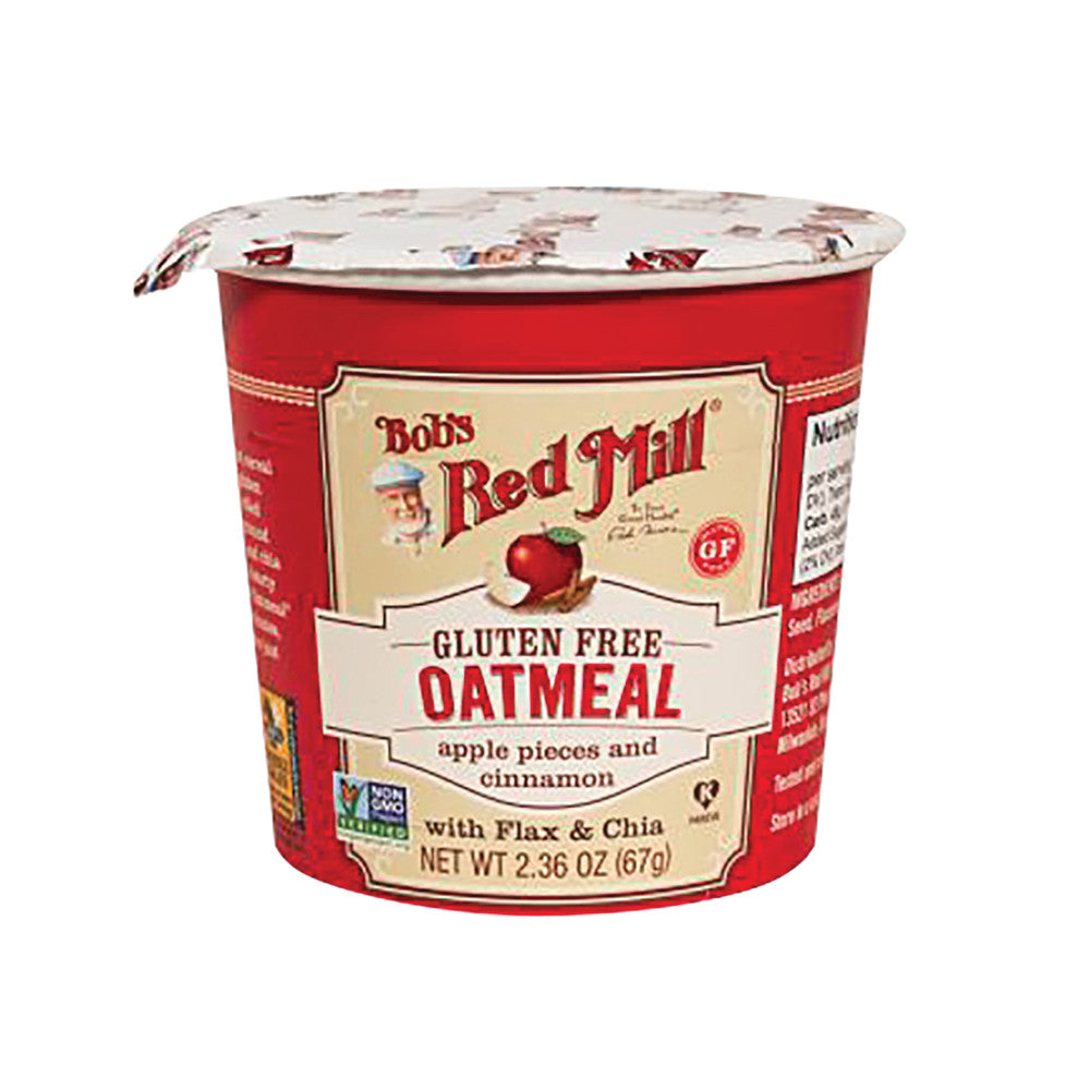Bob'S Red Mill Apple And Cinnamon Gluten Free Oatmeal 2.36 Oz Cup
