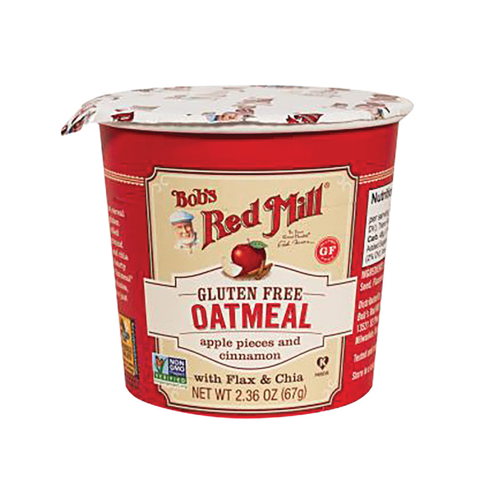 Wholesale Bob'S Red Mill Apple And Cinnamon Gluten Free Oatmeal 2.36 Oz Cup-12ct Case Bulk