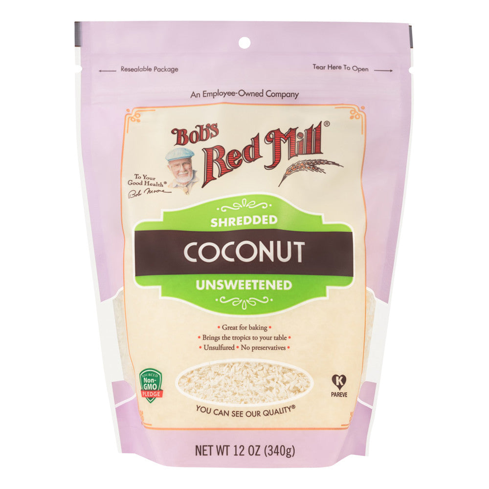 Wholesale Bob'S Red Mill Shredded Coconut 12 Oz Pouch- Bulk
