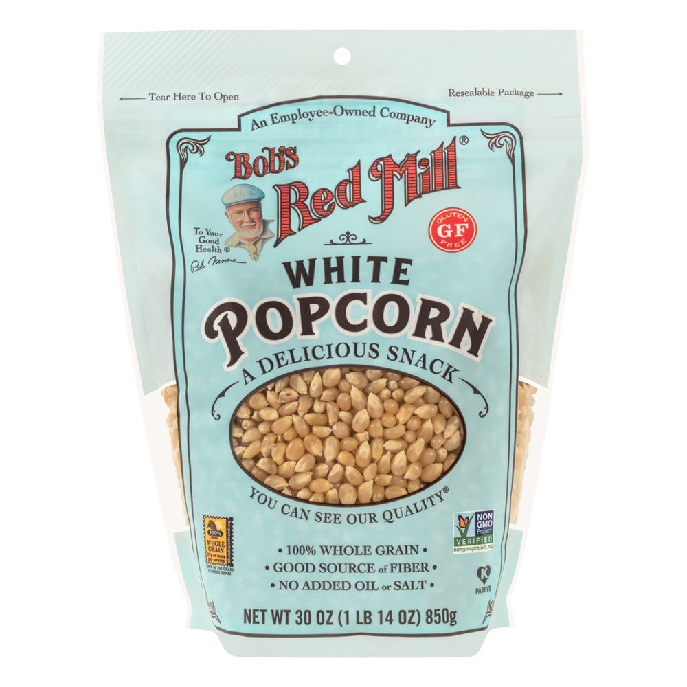 Wholesale Bob'S Red Mill White Popcorn 30 Oz Pouch-4ct Case Bulk