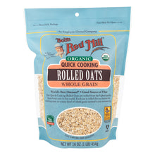Wholesale Bob'S Red Mill Organic Quick Cooking Rolled Oats 16 Oz Pouch- Bulk
