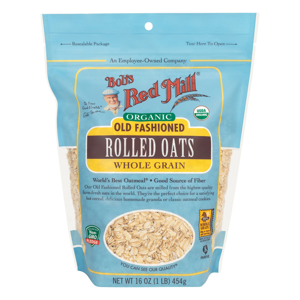 Wholesale Bob'S Red Mill Organic Old Fashioned Rolled Oats 16 Oz Pouch- Bulk