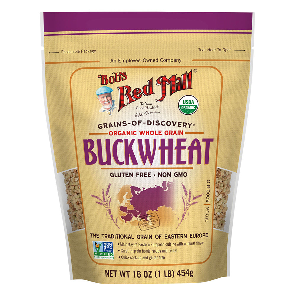 Wholesale Bob'S Red Mill Organic Gluten Free Buckwheat Groats 16 Oz Pouch- Bulk