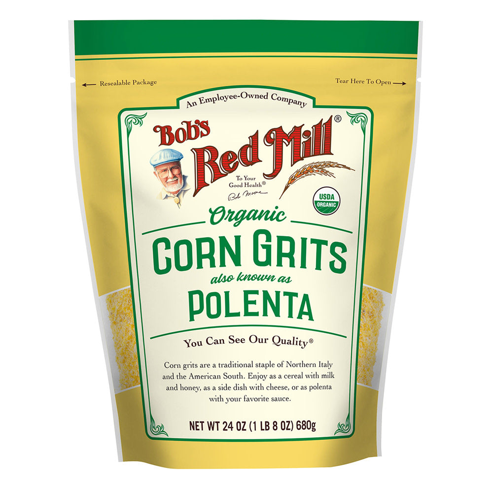 Wholesale Bob'S Red Mill Organic Corn Grits & Polenta 24 Oz Pouch-4ct Case Bulk