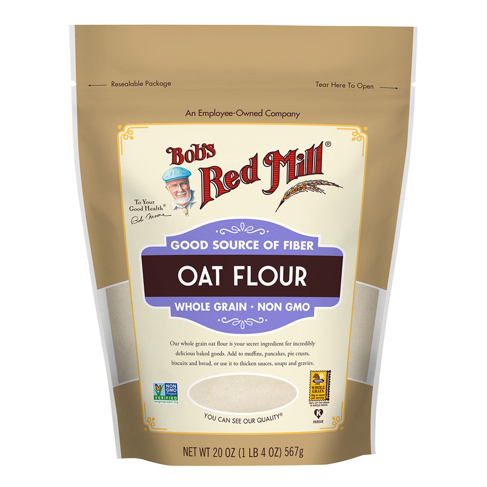 Bob'S Red Mill Whole Grain Oat Flour 20 Oz Pouch