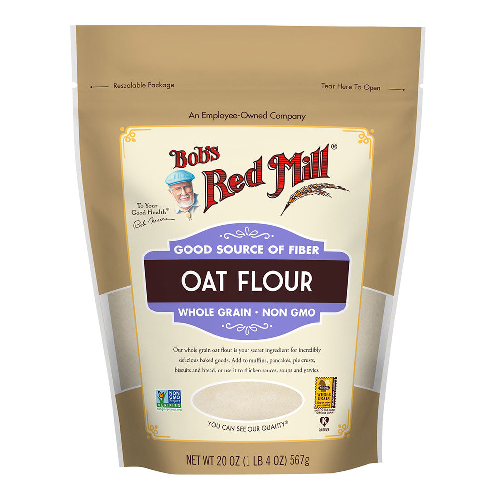 Wholesale Bob'S Red Mill Whole Grain Oat Flour 20 Oz Pouch- Bulk