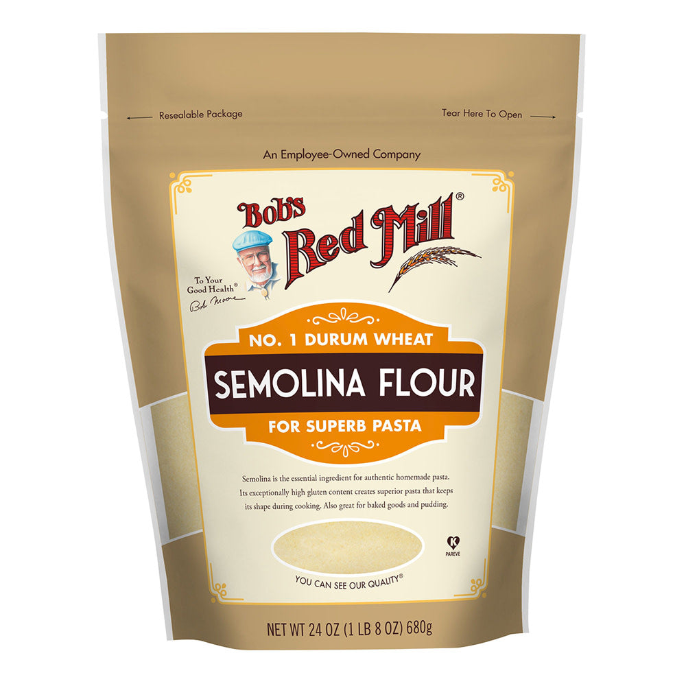 Bob'S Red Mill Semolina Pasta Flour 24 Oz Pouch