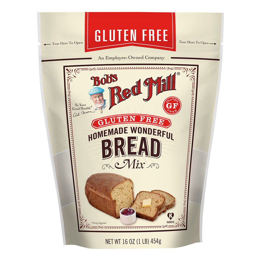 Bob'S Red Mill Gluten Free Homemade Wonderful Bread Mix 16 Oz Pouch