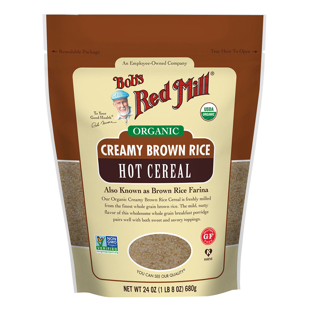 Bob'S Red Mill Organic Brown Rice Farina Hot Cereal 24 Oz Pouch