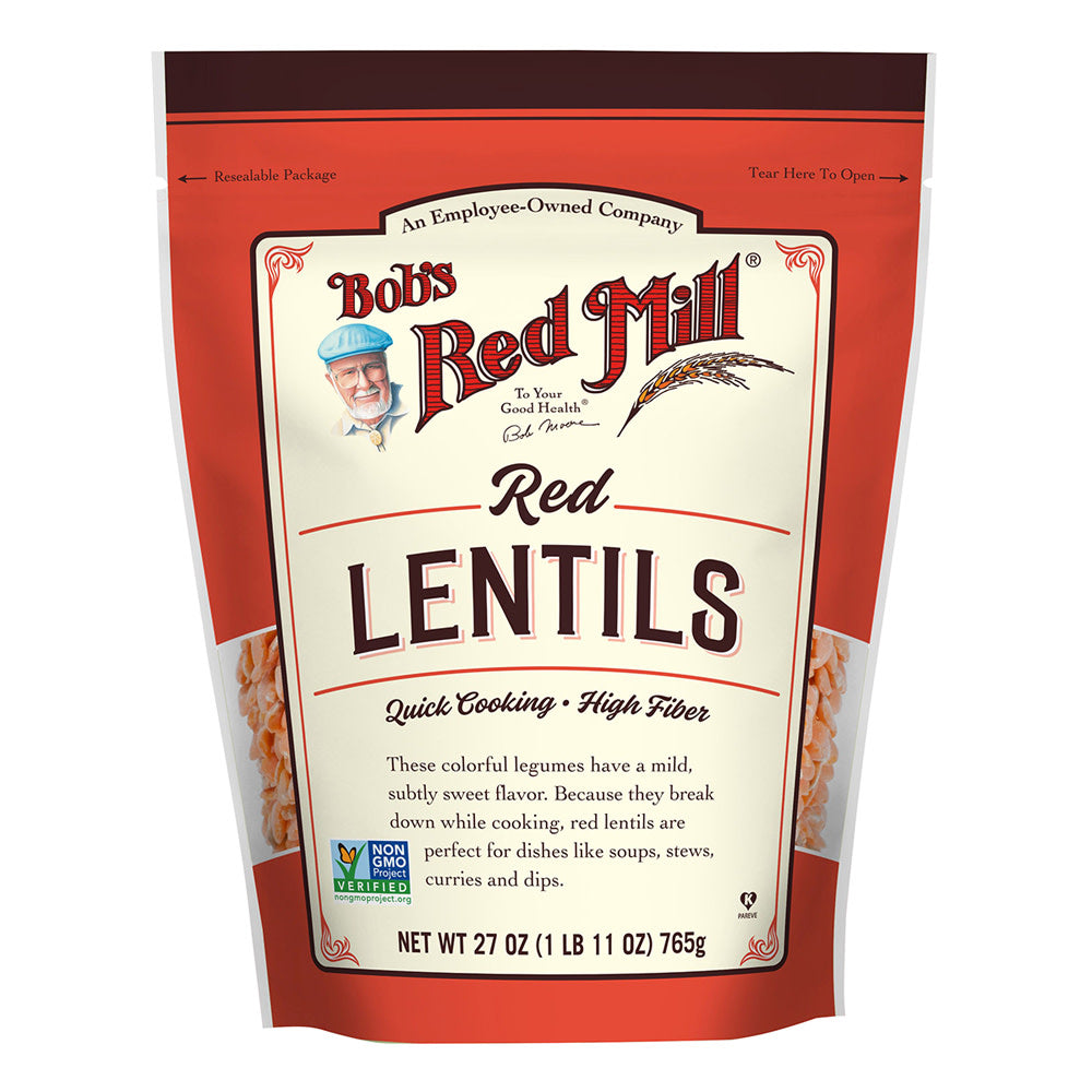 Wholesale Bob'S Red Mill Red Lentils 27 Oz Pouch-4ct Case Bulk