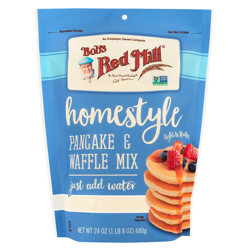 Bob'S Red Homestyle Pancake & Waffle Mix 24 Oz Pouch