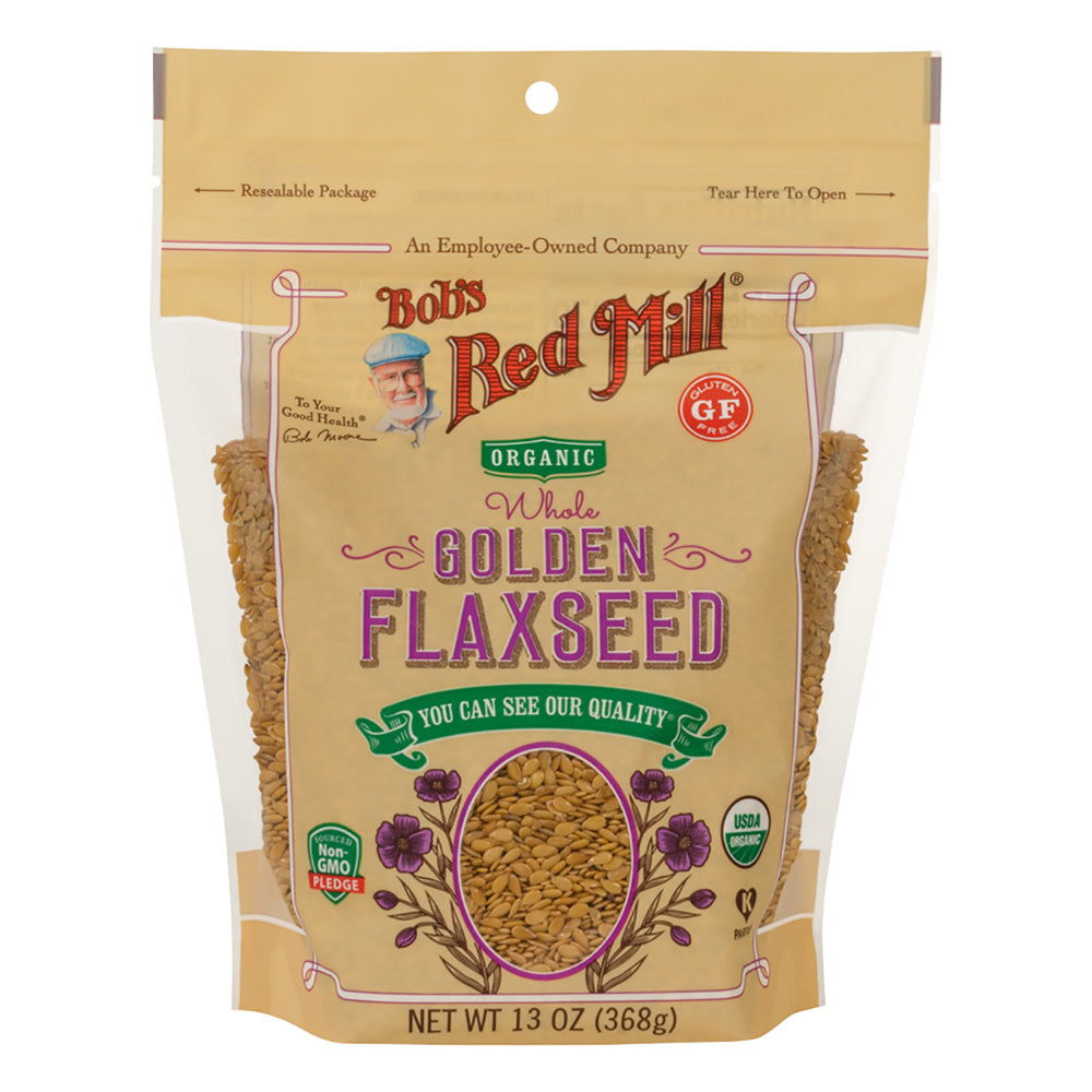 Bob'S Red Mill Organic Golden Flaxseed 13 Oz Pouch