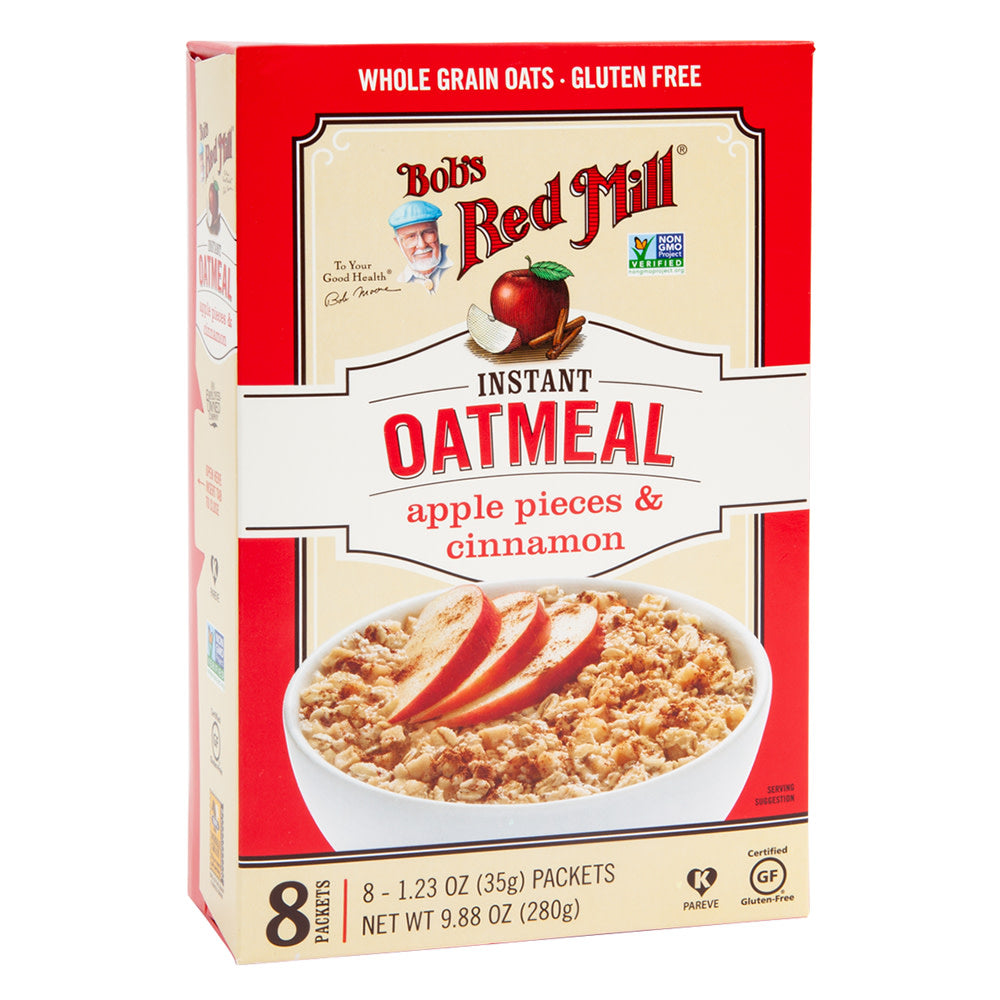 Wholesale Bob'S Red Mill Apple Cinnamon Oatmeal 9.88 Oz Box-4ct Case Bulk