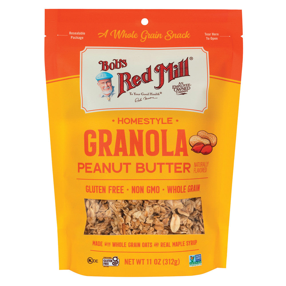 Wholesale Bob'S Red Mill Peanut Butter Granola 11 Oz Pouch-6ct Case Bulk