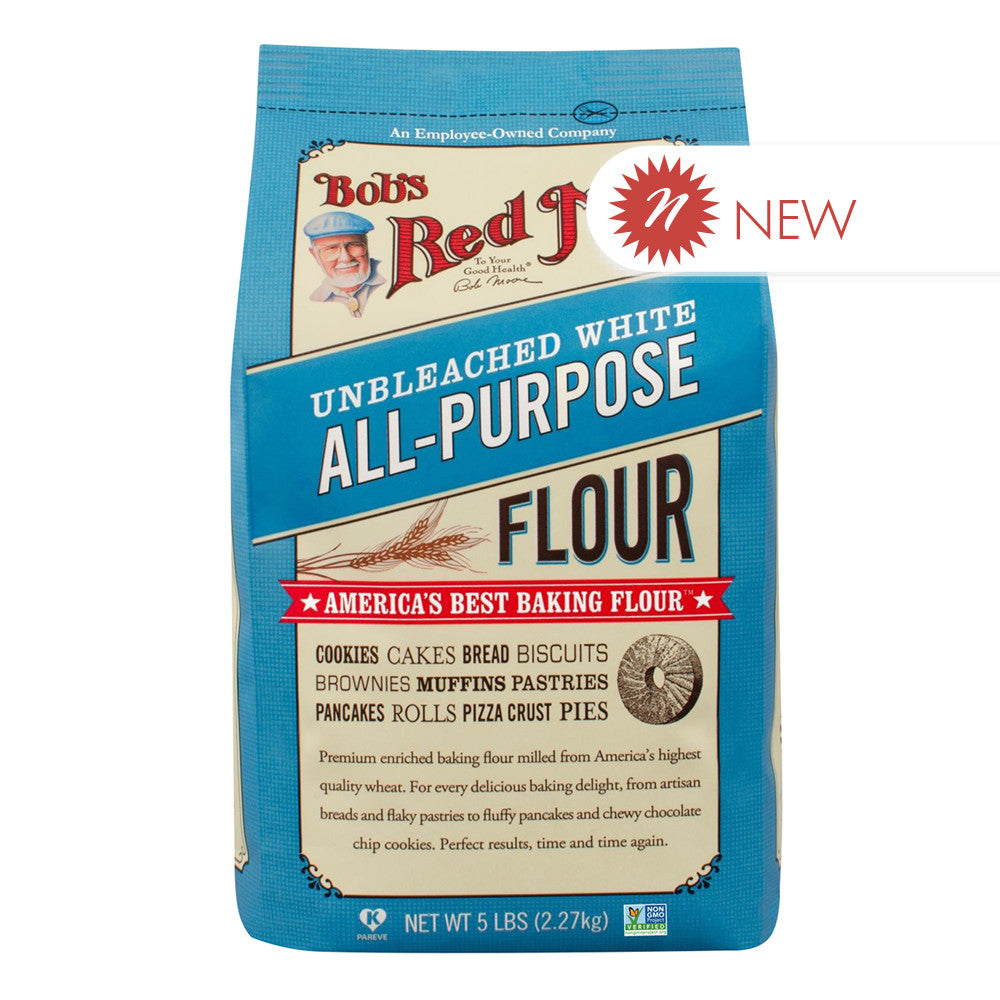 Wholesale Bob'S Red - Unbleached White Flour - 5Lb-8ct Case Bulk