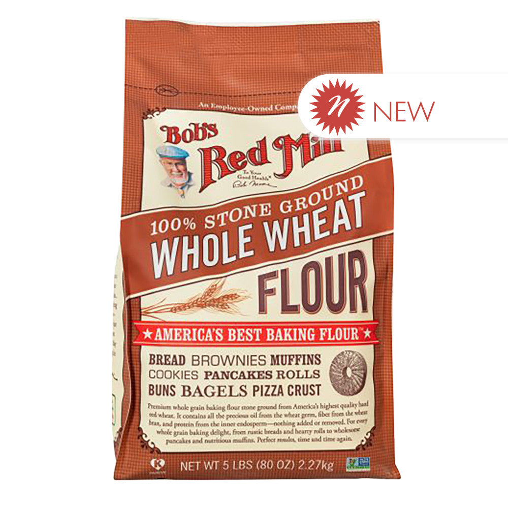 Wholesale Bob'S Red Mill Whole Wheat Flour 5 Lb Pouch-8ct Case Bulk