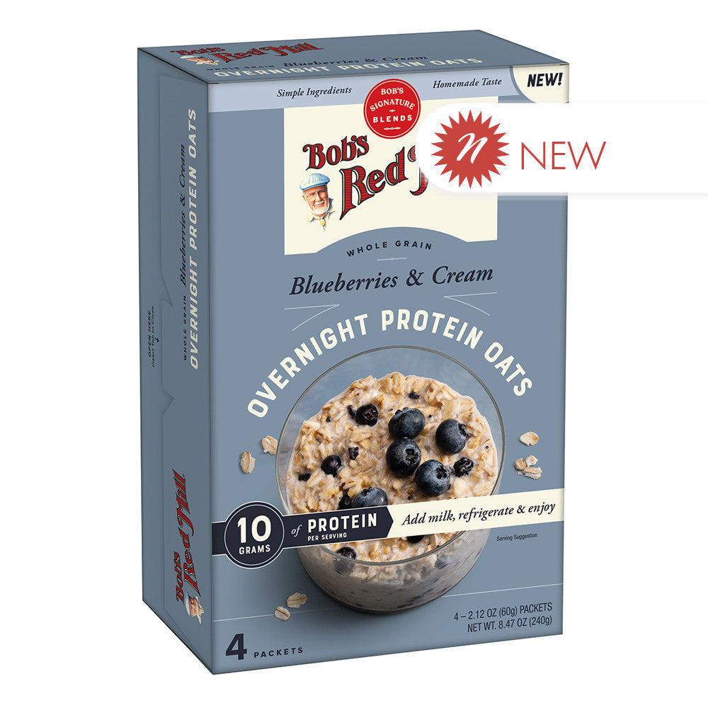 Wholesale Bob'S Red Mill Blueberries & Cream Overnight Protein Oats 8.47 Oz Box- Bulk