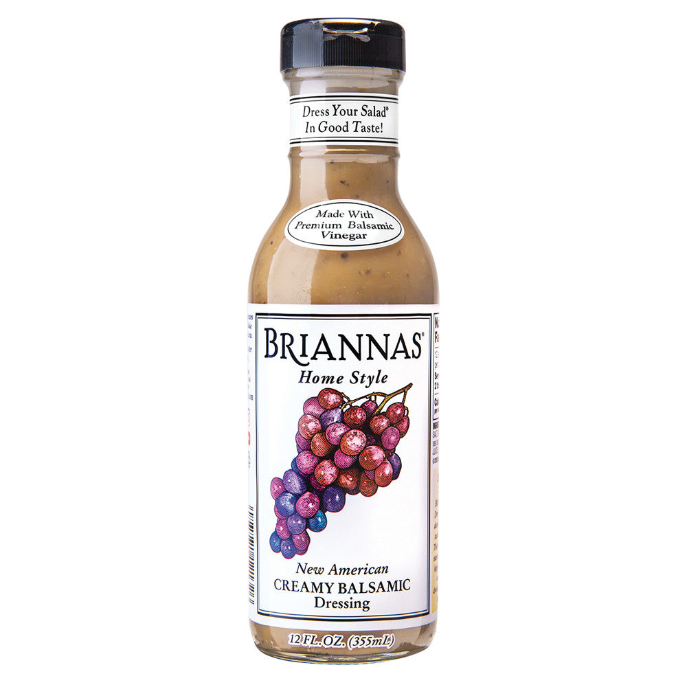 Briannas Creamy Balsamic Dressing 12 Oz Bottle