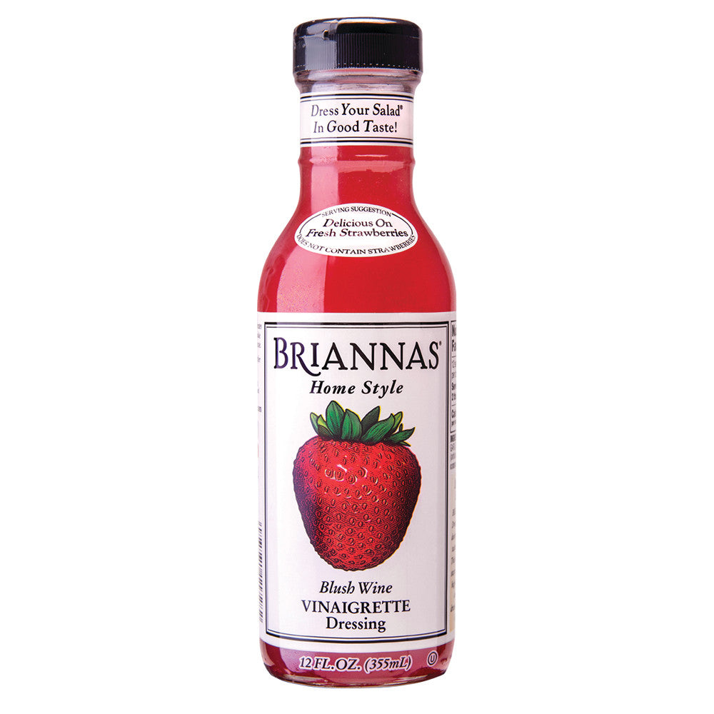 Briannas Blush Wine Vinaigrette Dressing 12 Oz Bottle