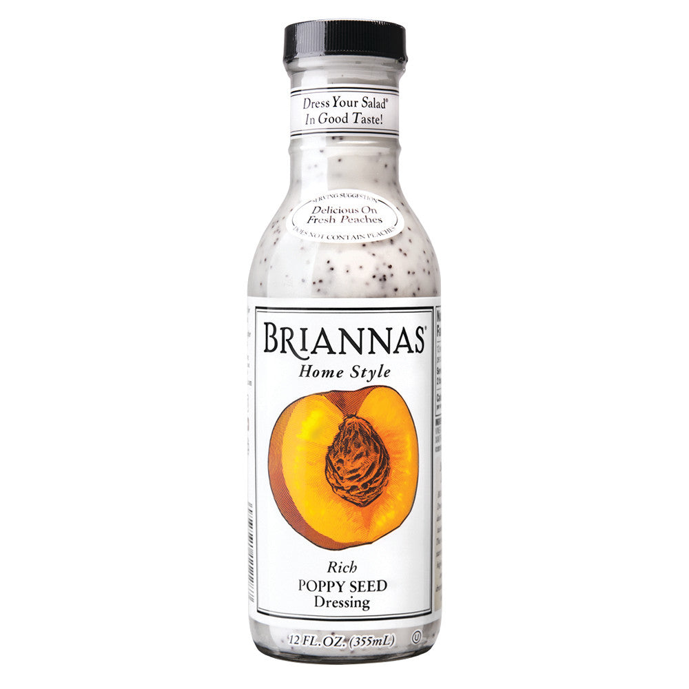 Briannas Poppy Seed Dressing 12 Oz Bottle