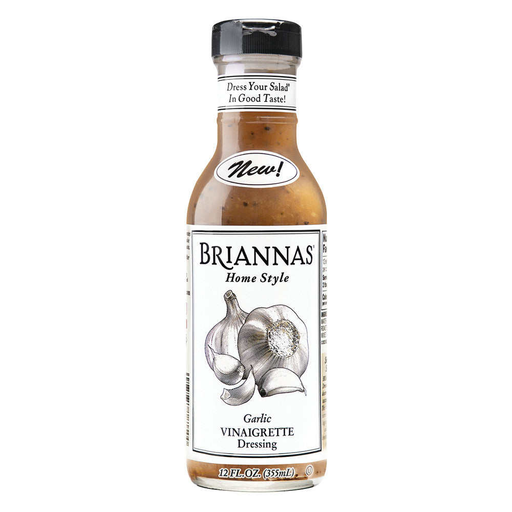Brianna'S Garlic Vinaigrette Dressing 12 Oz Bottle