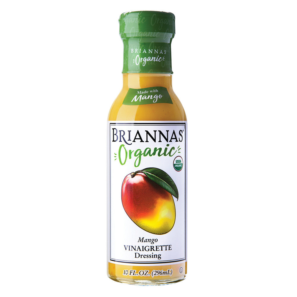 Briannas Organic Mango Vinaigrette 10 Oz Bottle