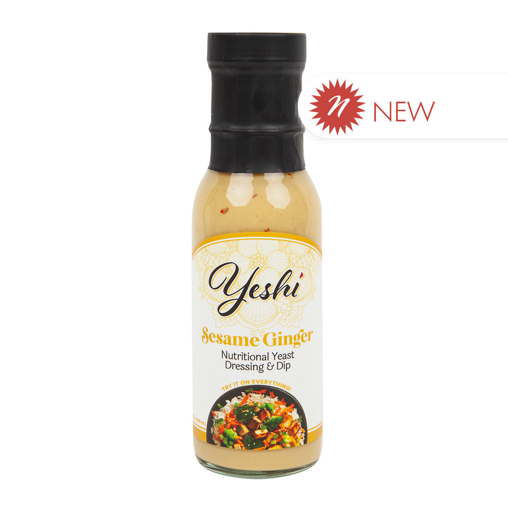 Wholesale Yeshi Nutritional Yeast Sesame Ginger 8 Oz Bottle-6ct Case Bulk