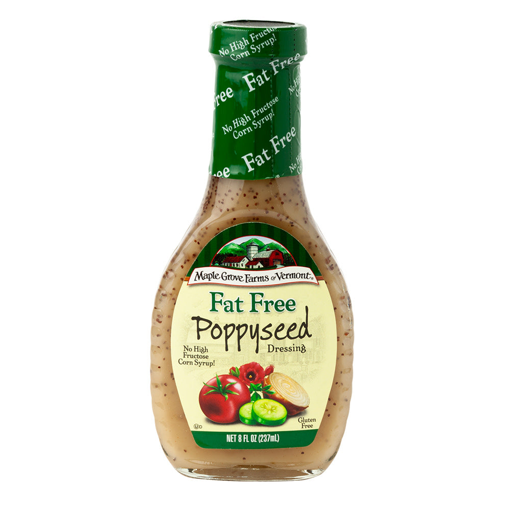 Wholesale Maple Grove Fat Free Poppyseed Dressing 8 Oz Bottle-12ct Case Bulk