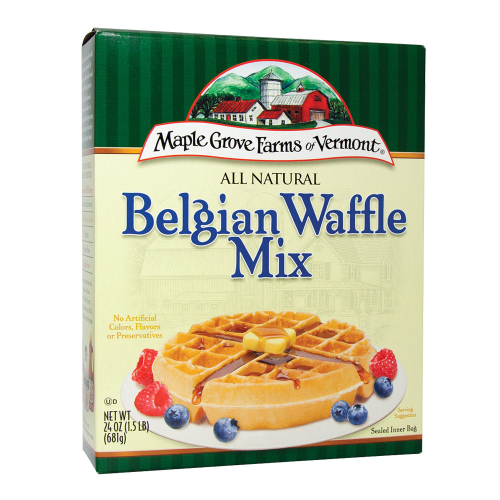 Wholesale Maple Grove Farms All Natural Belgian Waffle Mix 24 Oz Box-6ct Case Bulk