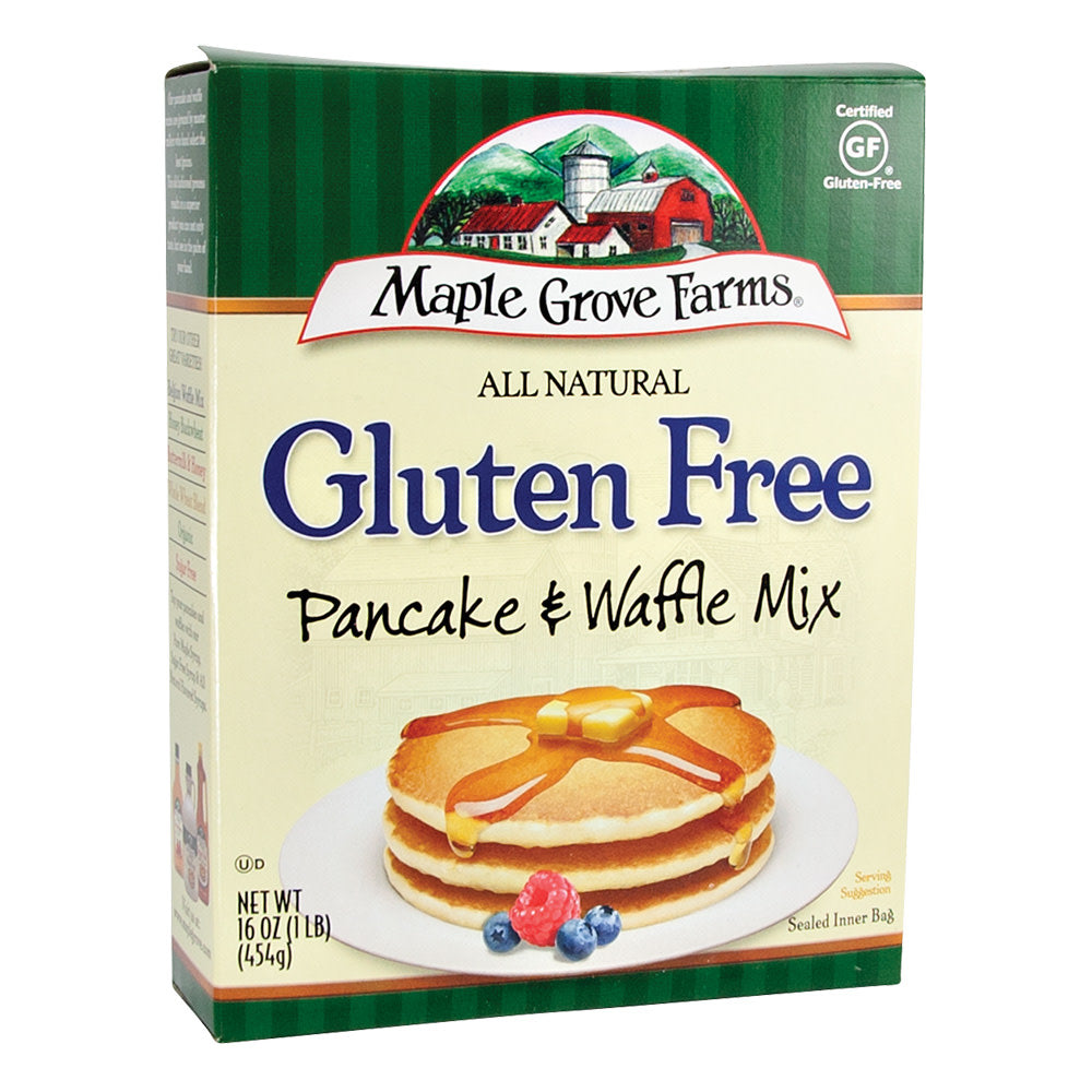 Wholesale Maple Grove Farms All Natural Gluten Free Pancake & Waffle Mix 16 Oz Box-8ct Case Bulk