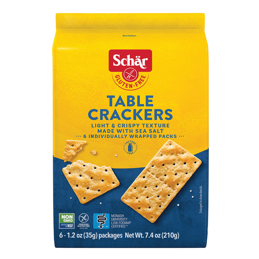Wholesale Schar Gluten Free Table Crackers 7.4 Oz- Bulk