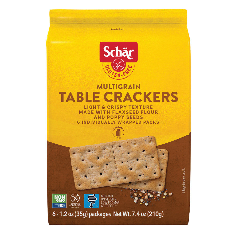 Wholesale Schar Multigrain Table Crackers 7.4 Oz Box-5ct Case Bulk