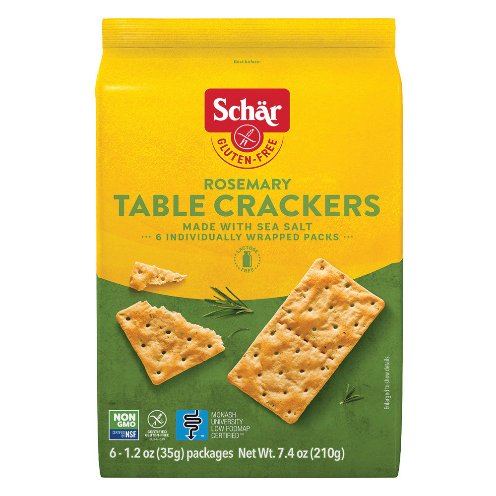 Wholesale Schar Rosemary Table Crackers 7.4 Oz Box-5ct Case Bulk