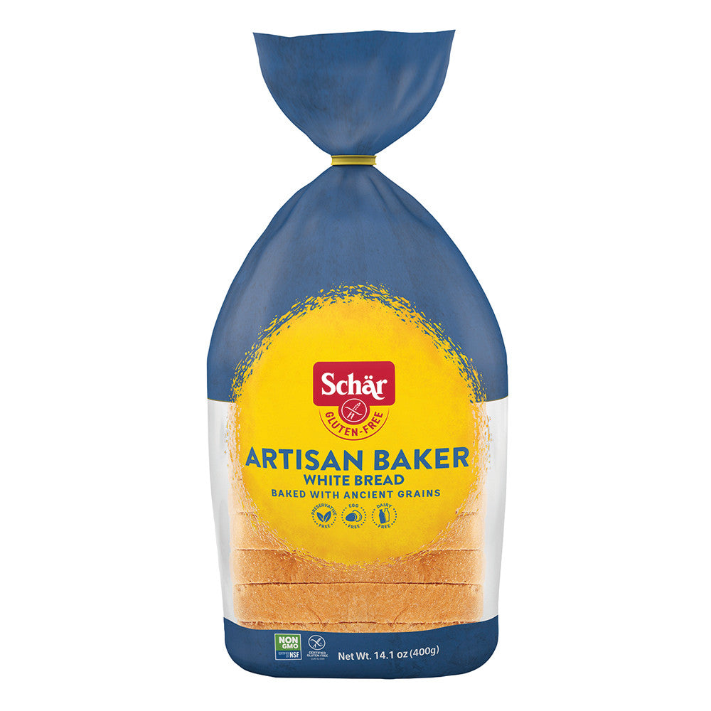 Wholesale Schar Gluten Free Artisan White Bread 14.1 Oz Bag-8ct Case Bulk