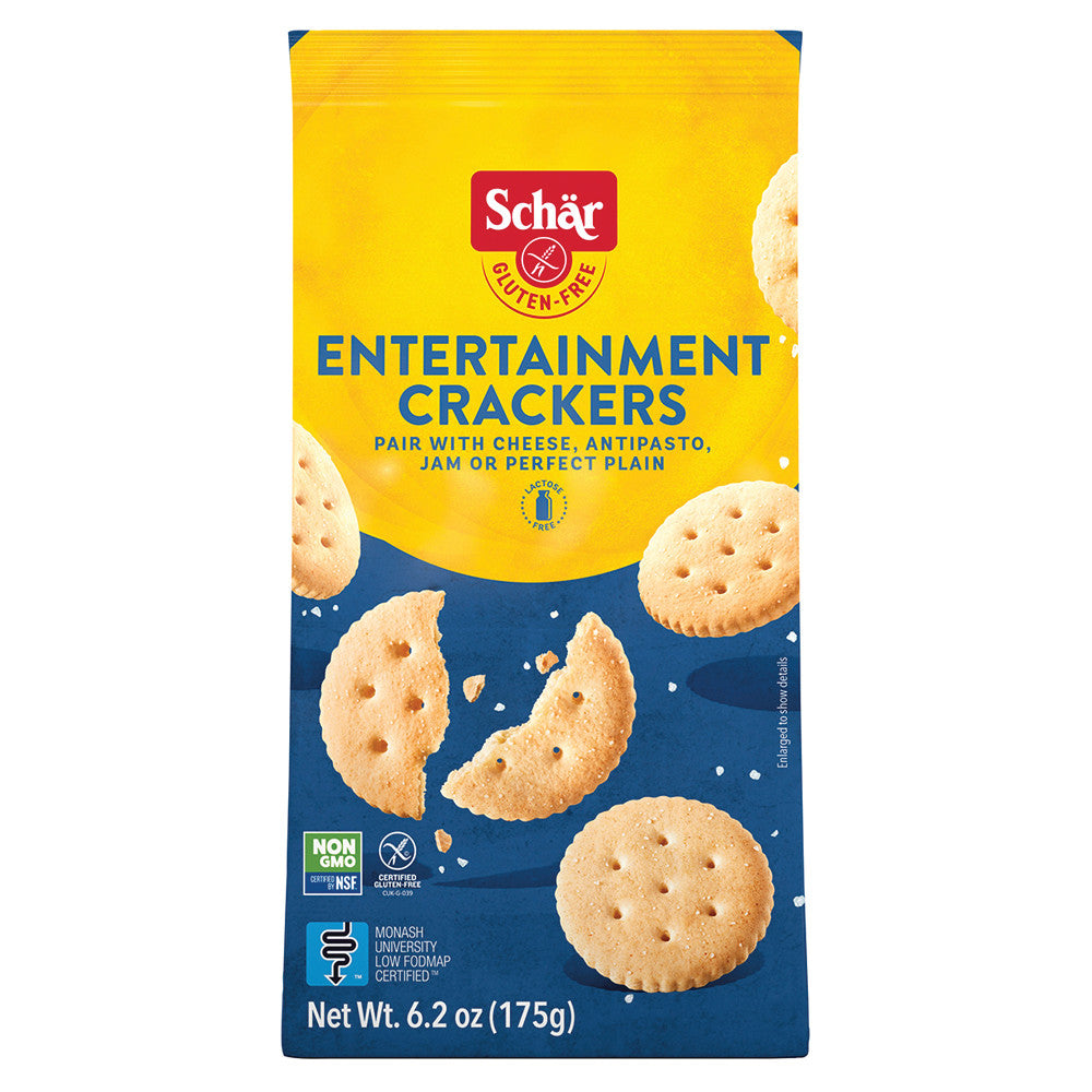 Wholesale Schar Gluten Free Entertainment Crackers 6.2 Oz Pouch-5ct Case Bulk