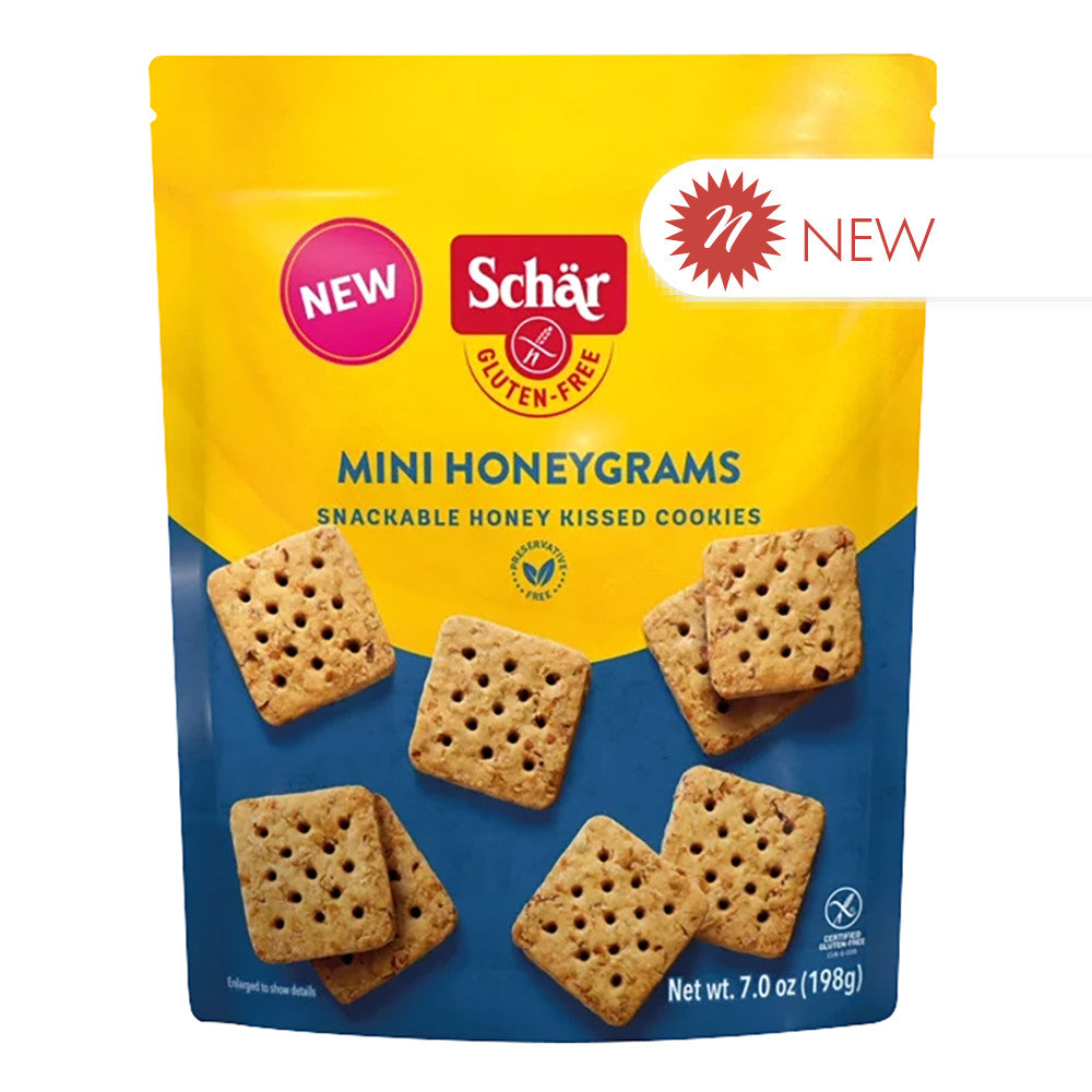 Wholesale Schär Gluten-Free Mini Honey Grahams 7 Oz Bag- Bulk