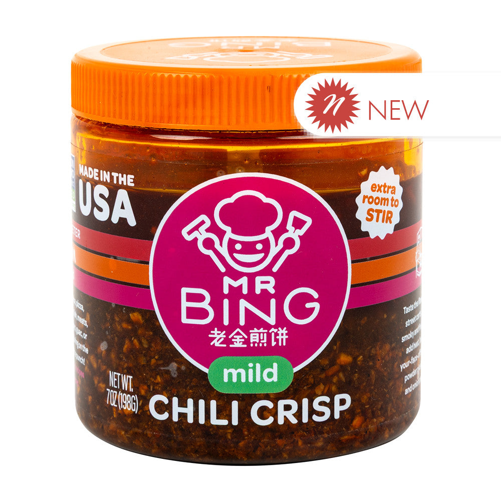 Wholesale Mr Bing - Mild Chili Crisp Jar - 7Oz- Bulk