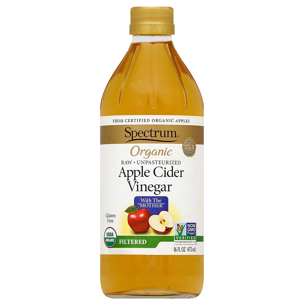 Wholesale Spectrum Organic Apple Cider Vinegar 16 Oz Bottle- Bulk