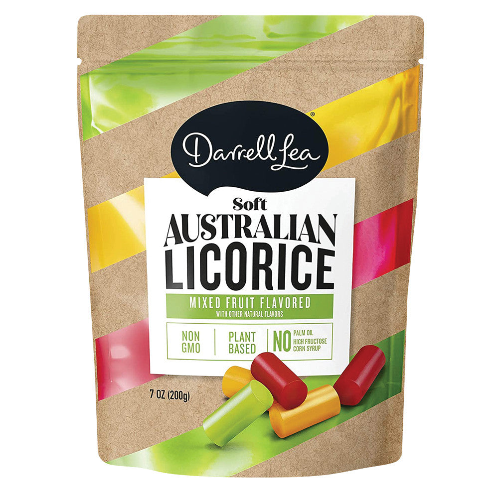 Darrell Lea Mixed Flavors Licorice 7 Oz Pouch