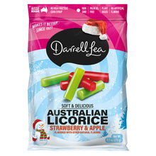 Wholesale Darrell Lea Christmas Strawberry Apple Australian Licorice 9.7 Oz Bag- Bulk