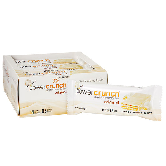 Wholesale Power Crunch Original French Vanilla Creme 1.4 Oz Bar- Bulk