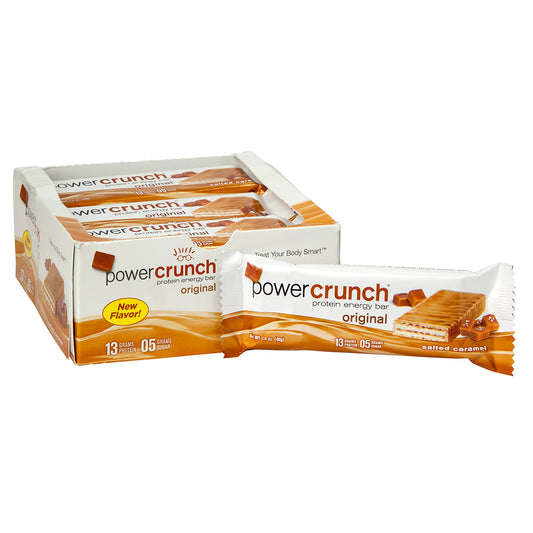 Wholesale Power Crunch Original Salted Caramel 1.4 Oz Bar- Bulk