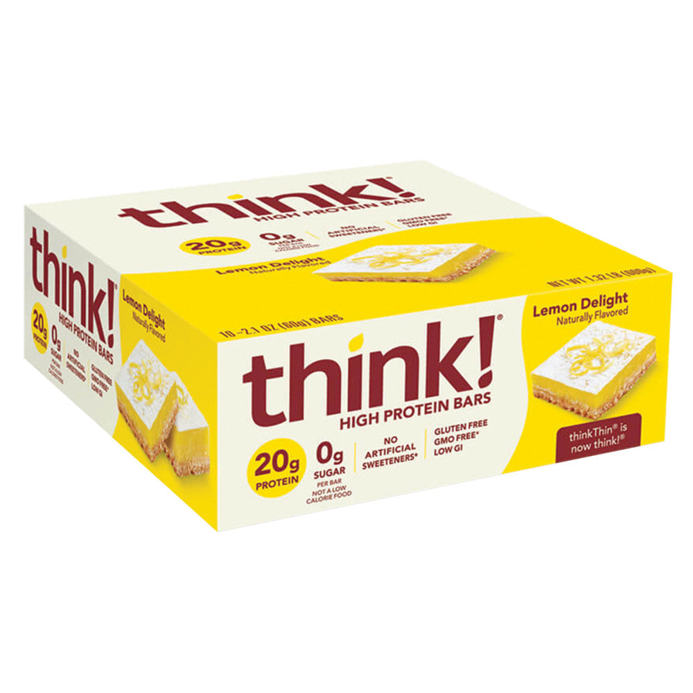 Wholesale Think! Lemon Delight Protein Bar 2.1 Oz- Bulk