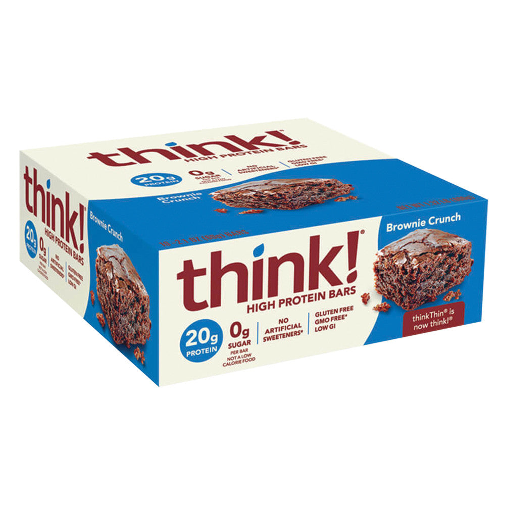 Wholesale Think! Brownie Crunch Protein Bar 2.1 Oz- Bulk