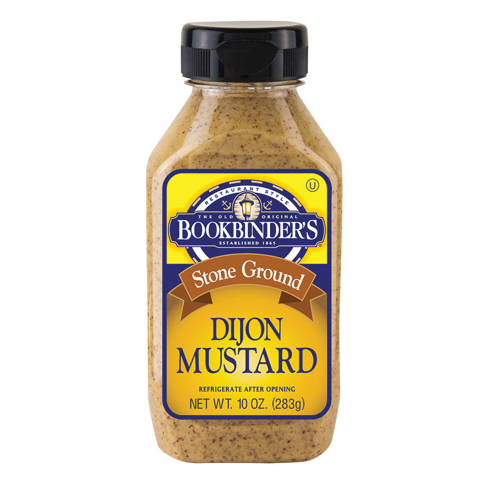 Bookbinder'S Stone Ground Dijon Mustard 10 Oz Bottle