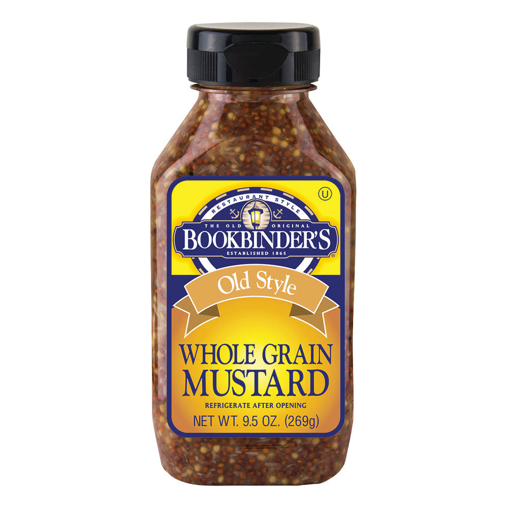 Wholesale Bookbinder'S Whole Grain Mustard 9.5 Oz Bottle-9ct Case Bulk