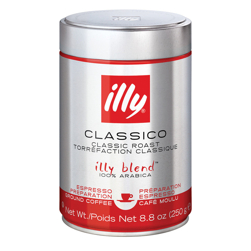 Wholesale Illy Classico Espresso Preparation Classic Roast Coffee 8.8 Oz Tin-6ct Case Bulk