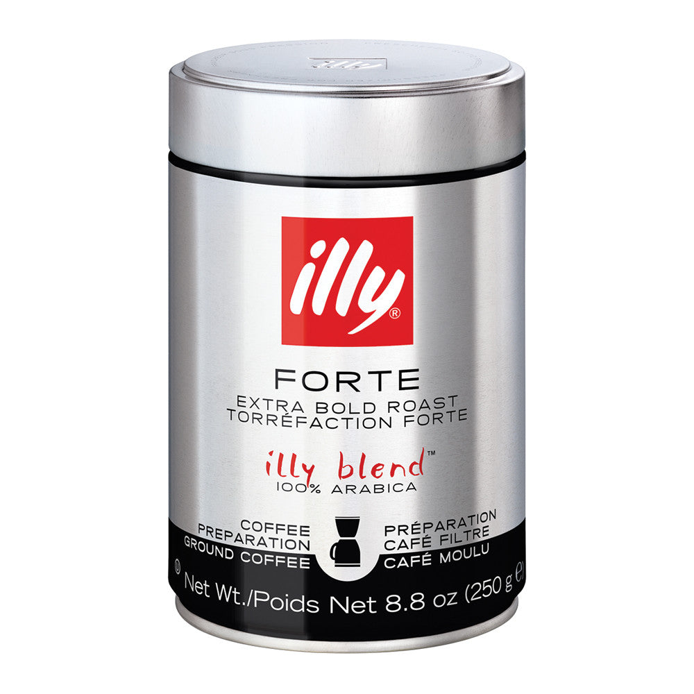 Wholesale Illy Ground Drip Forte Coffee Extra Bold Roast 8.8 Oz Tin-6ct Case Bulk